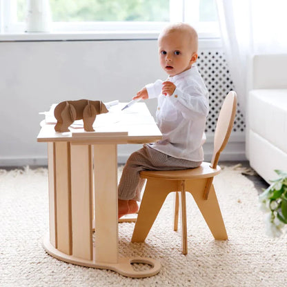 Arche Montessori en bois  + planche double face