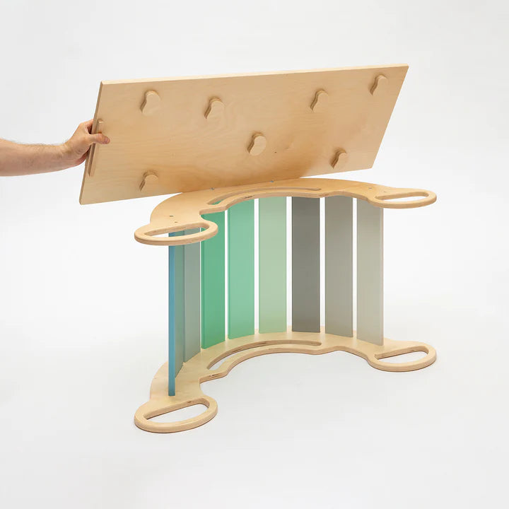 Arche Montessori menthe + planche double face