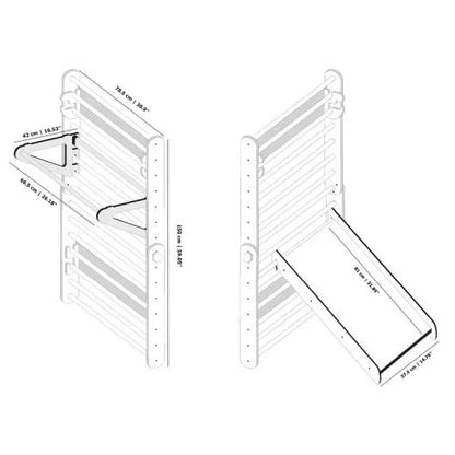 Mur d’escalade modulable - Triangle Pikler