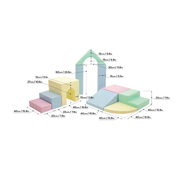 Module de motricité "Château" - 5 couleurs disponibles